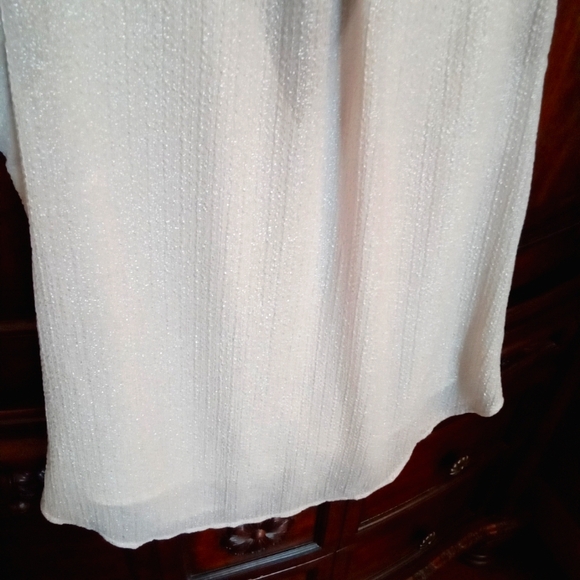 H&M Sleeveless Ruffle V-Neckline Blouse with Tassel Ties - Picture 4 of 10